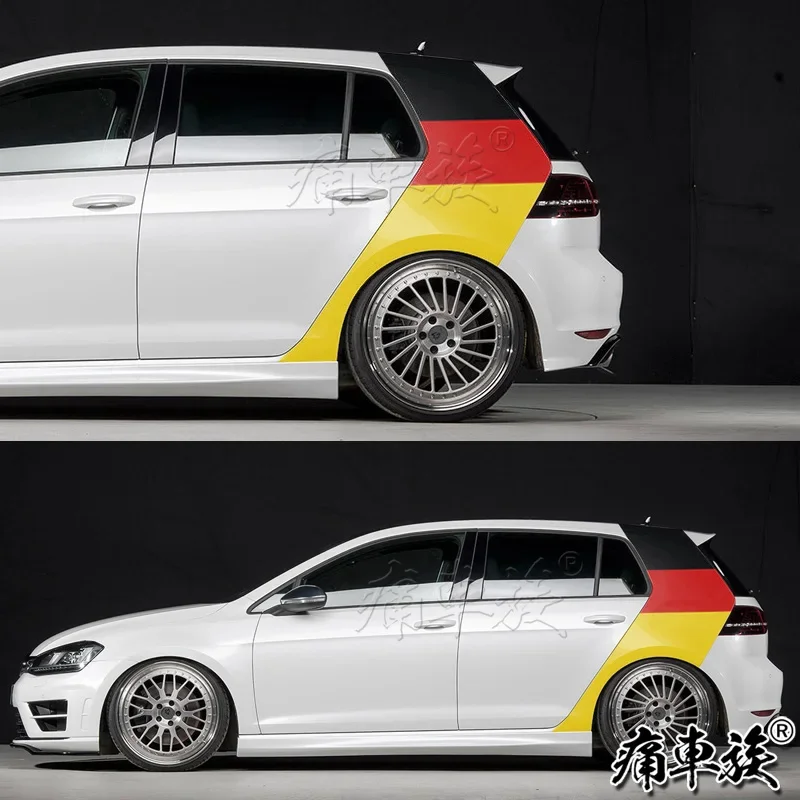 

Car stickers For Golf GOLF 7 pull flower body exterior modification customized fashion sports Decor Accessories