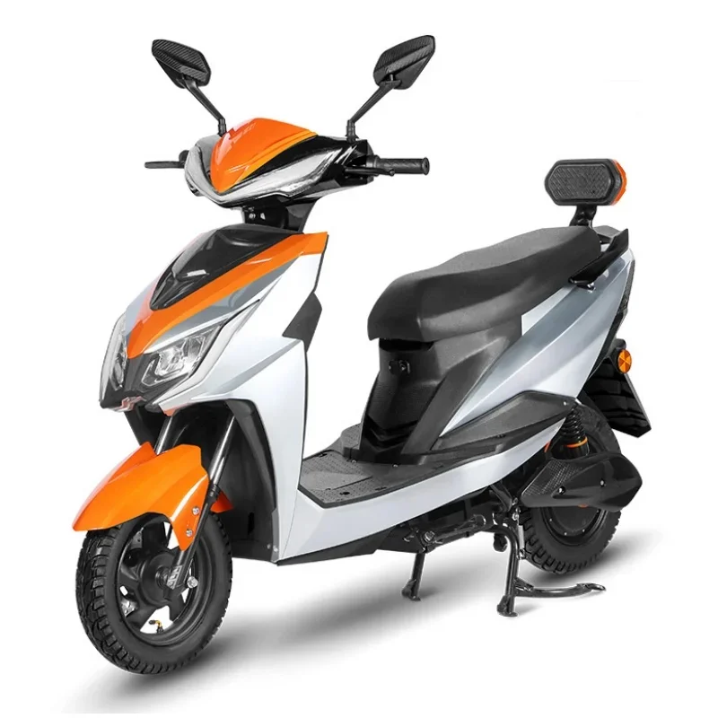 Wholesales 2 Wheels Off-Road Motorcycle with Trunk 1500W Big Power 2 Seats Scooter Food Delivery Vehicle