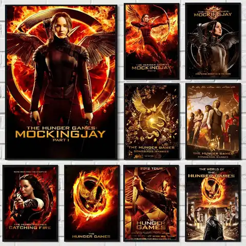 The Hunger Games Poster HD art sticky wall waterproof home living room bedroom aesthetic decoration