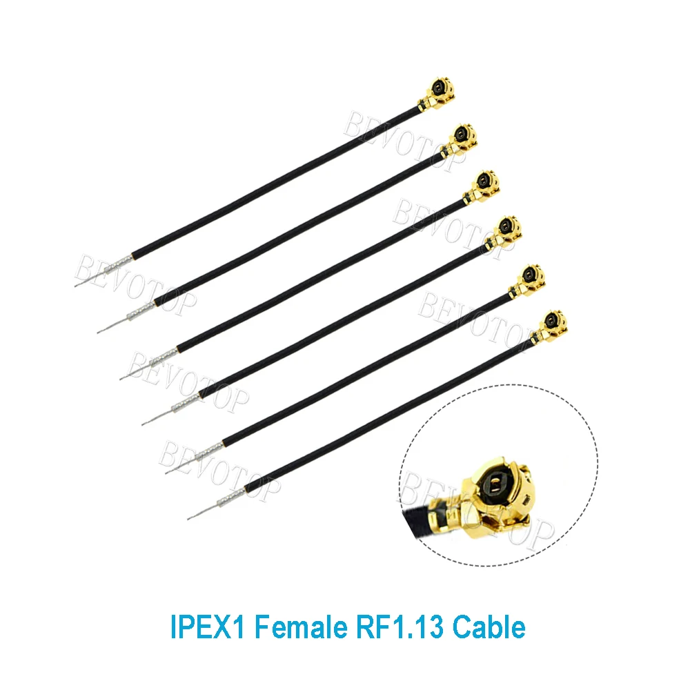 10pcs Single End U.fl IPEX1 Female to Solder Open End Cable RF1.13 Ufl Pigtail for WIFI 3G 4G 5G Antenna Receiver Extension Cord