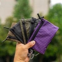 Lightweight Outdoor Pouch Tactical Wallet Cash Bag Mini Key Card Purse with Zipper Travel Hiking Camping Trekking Gear
