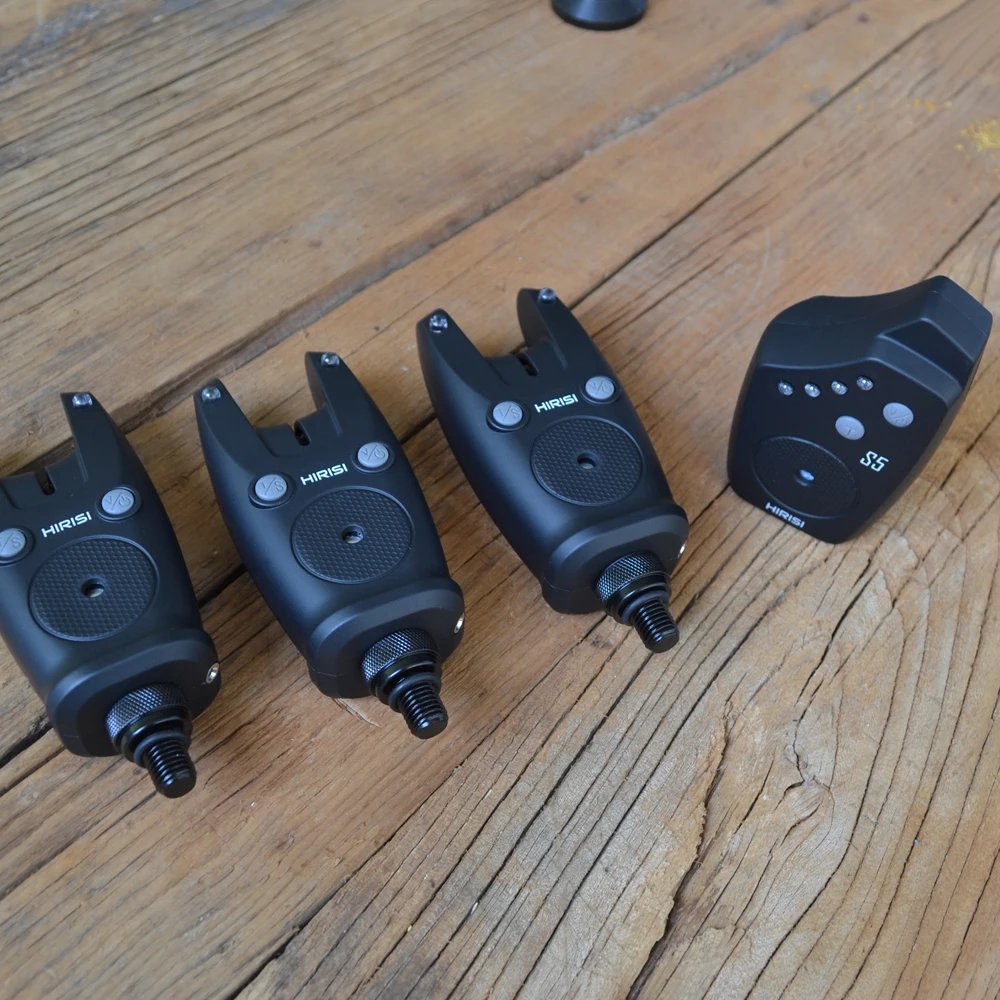 Hirisi اللاسلكية الكارب الصيد إنذار مجموعة مقاوم للماء ، أجهزة إنذار لدغة الصيد الصيد دغة مؤشر الصيد الملحقات S5