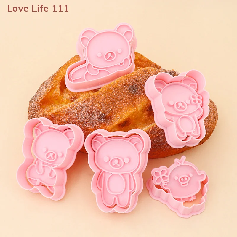

New Cute Bear Sandwich Mold Bread Cake Biscuit Embossing Device Crust Cookie Cutter Baking Pastry Tools