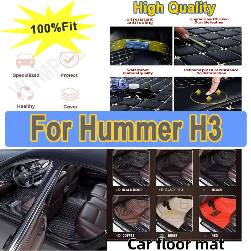 

Роскошные автомобильные коврики для Hummer H3 2008 2009 2010, изготовленные на заказ автомобильные подушечки для ног, автомобильный ковер, аксессуары для интерьера