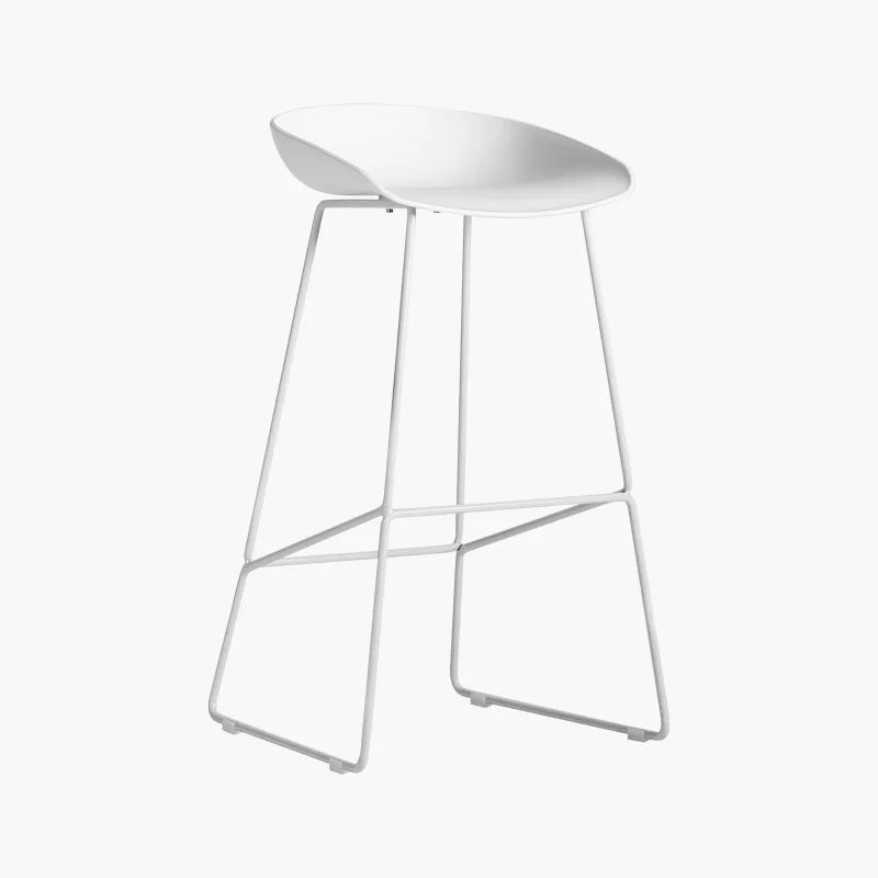 White Coffee Shop Bar Stools Modern Terrace Kitchen Nordic Bar Chairs Design Metal Fauteuil Pivotant Designer Lounge Furniture