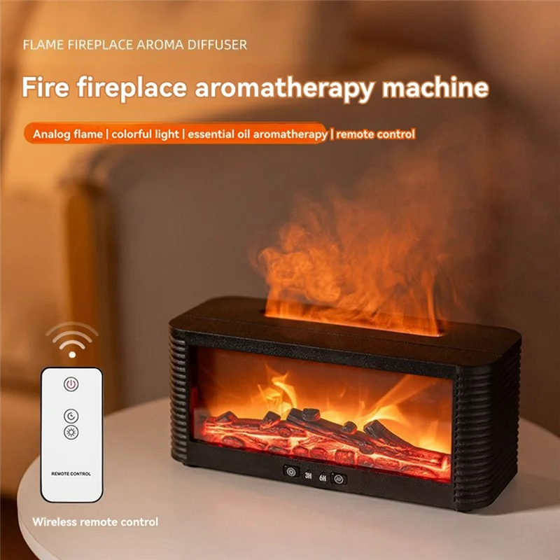 Mini difusor de lareira para óleos essenciais, umidificador de ar, aromaterapia, difusor de lareira para quarto e casa