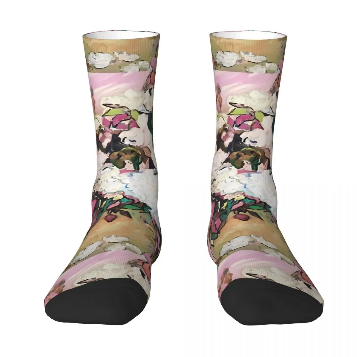 Van Gogh Stockings Roses in a vase Design Harajuku Socks Spring Anti Sweat Socks Adults Men Skateboard High Quality Socks