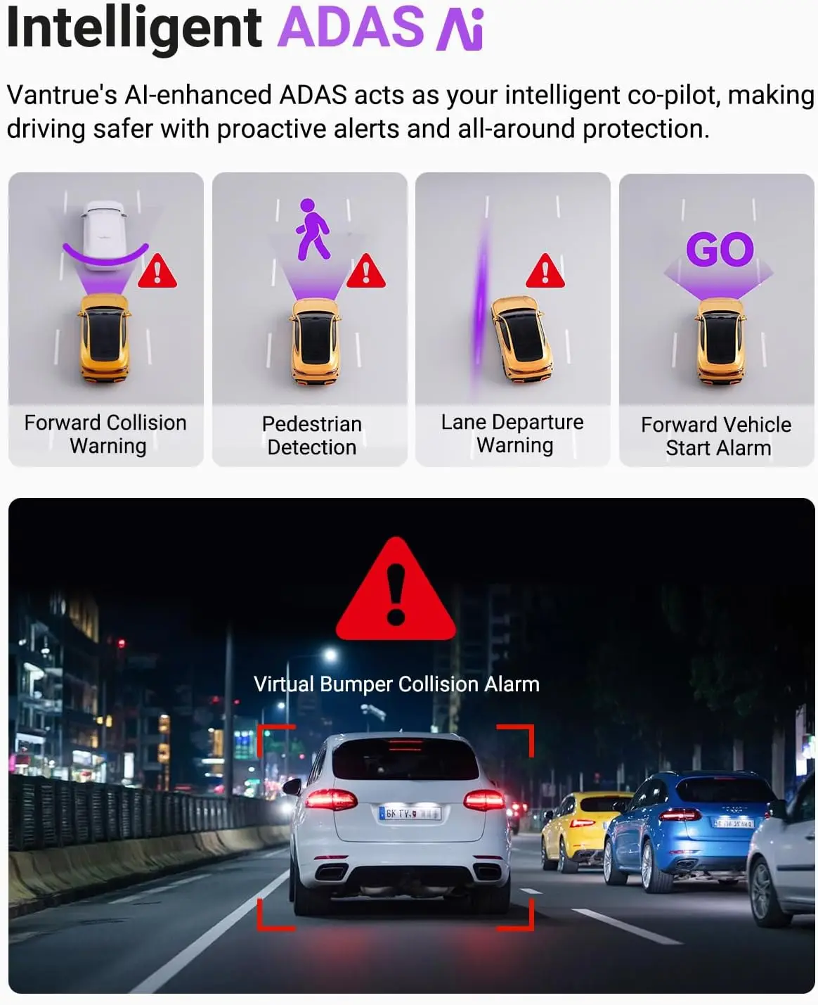 AI Cam S1 Pro Mini WiFi Car Camera, App Control, GPS, Night Vision, 24H Monitor, 158° Wide Angle