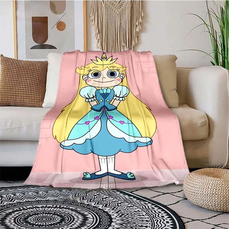 Disney star vs the forces of evil Cartoon Blanket Travel Picnic Blanket Children's Adult Household Blankets Gift