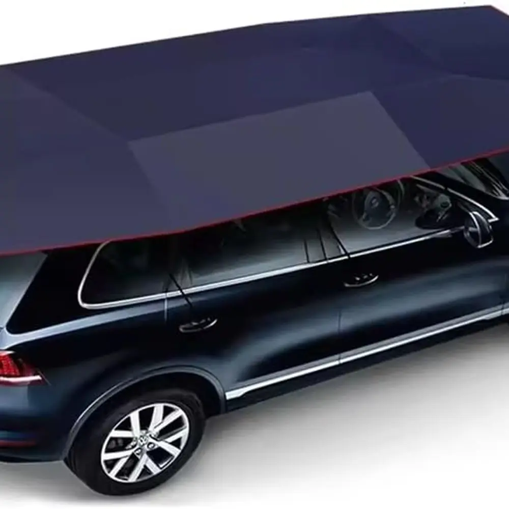 

Автоматическая автомобильная палатка с дистанционным управлением, защита от ультрафиолета, ветрозащитное укрытие для улицы, камуфляж темно-синий (4,9x2)