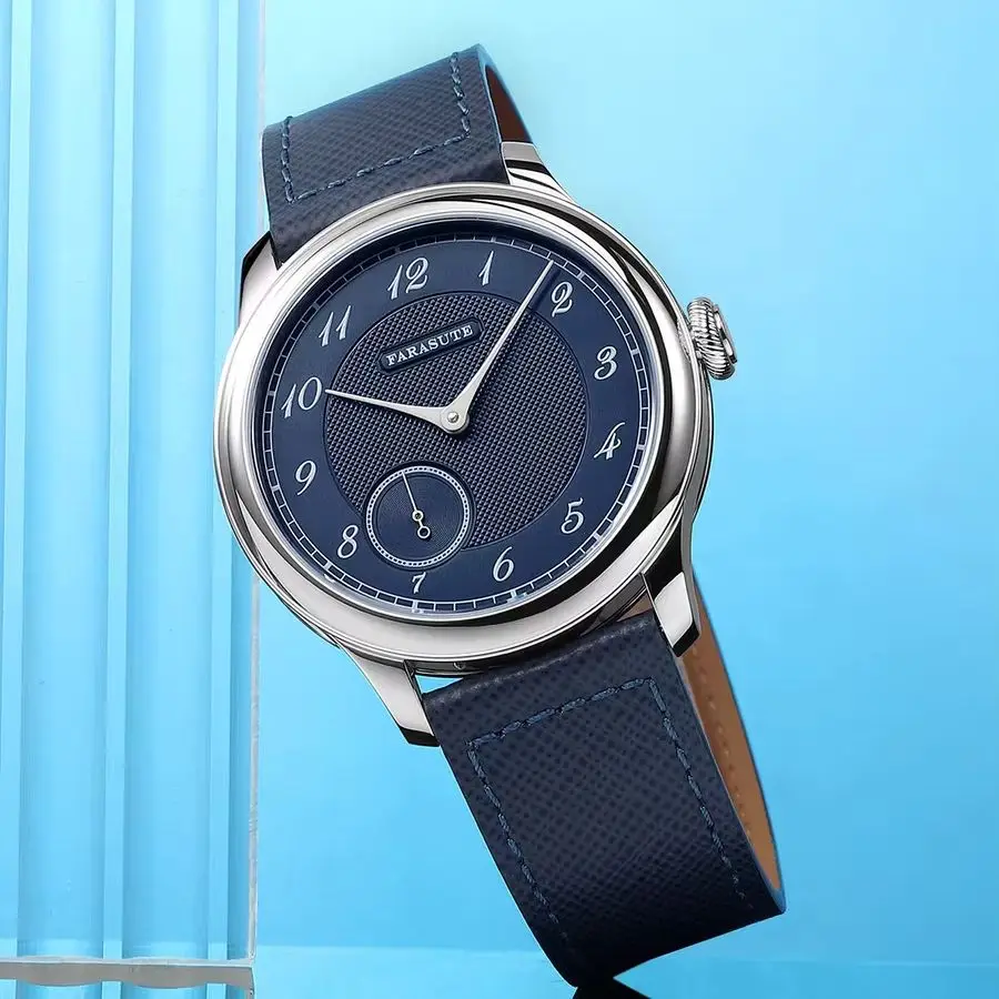 FARASUTE Men Automatic Watch 40mm Mechanical Wristwatch Sapphire Mirror Small Second Dial ST17 Original