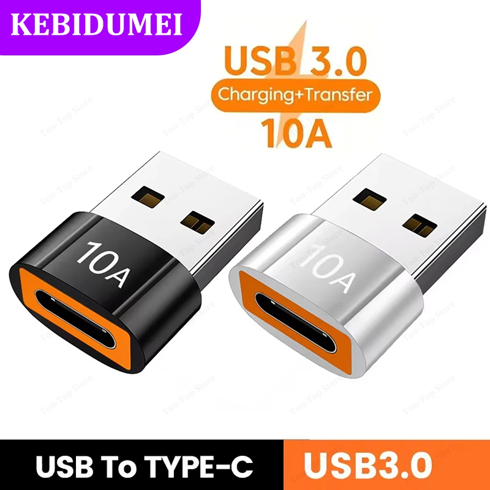 10A USB To Type C Adapter USB 3.0 Converter OTG Adapter USB C Male to USB Female Adapter For PC Macbook Samsung Laptop Xiaomi