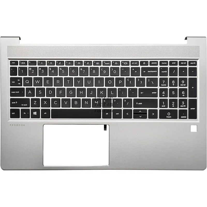 

0Palmrest Upper Cover Case US Keyboard Backlit For HP ProBook 450 G10 Silver Color
