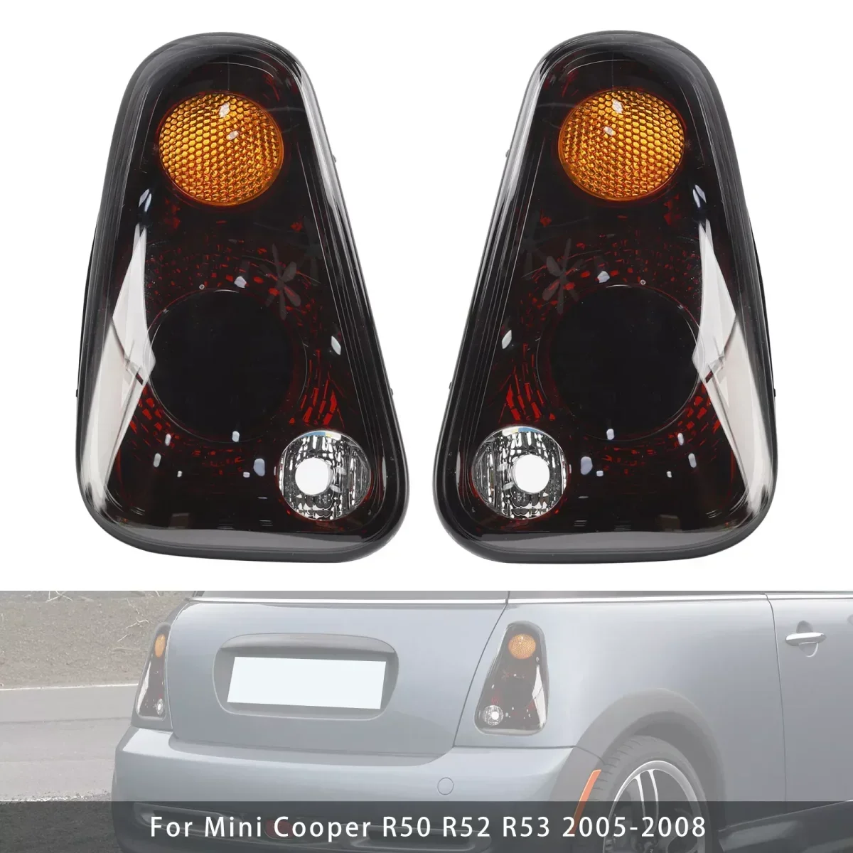 Car Rear Tail Light Lamp For Mini Cooper R50 R52 R53 2005 2006 2007 2008 63217166955 63217166957 63217166956 Without Bulbs