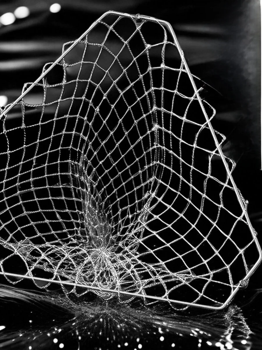 

Handmade Stainl Steel Triangular round Net Head Staable Fiing Net Large Object Fiing Netting Outdoor Cam Gear