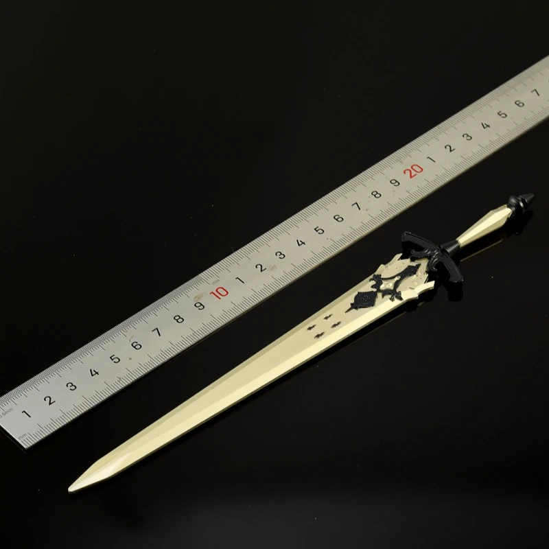 Fantasies Anime Game Peripheral Diamond Divine sword weapons Model Samurai Swords Metal Craft Collectible Ornament Boy Toy Gift
