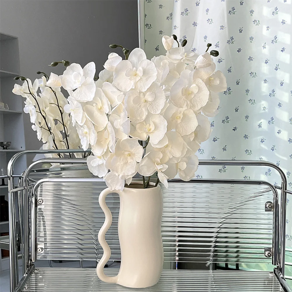 Fake Flowers Silk Simulation Flowers Butterfly Orchid Vibrant Artificial Flowers For Hotel Decoration Wedding Home Decoration