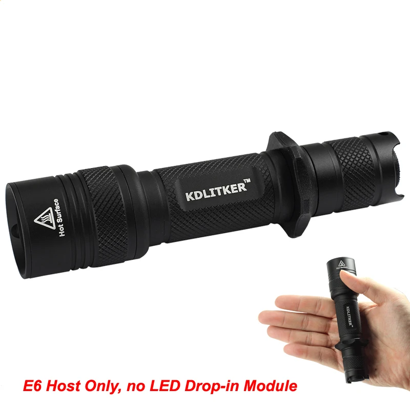 KDLITKER E6 P6 Style 18650 Flashlight Host