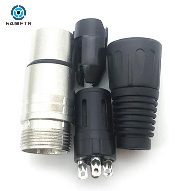 1pc Male & Female 3-Pin 4-Pin 5-Pin XLR Mikrofon Audio Kabel Stecker Anschlüsse kabel Terminals