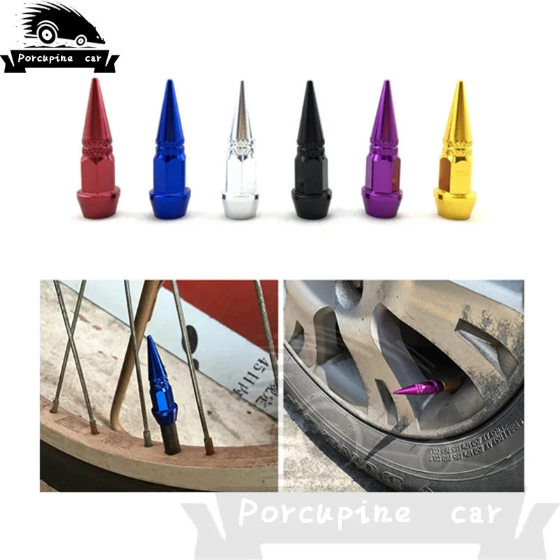 4 pcs Car Accessories Universal Car Truck Bicycle Tire Valve Caps Rim Stem Cap Valves Shot Stem bullet Air Caps Dust-proof Cover