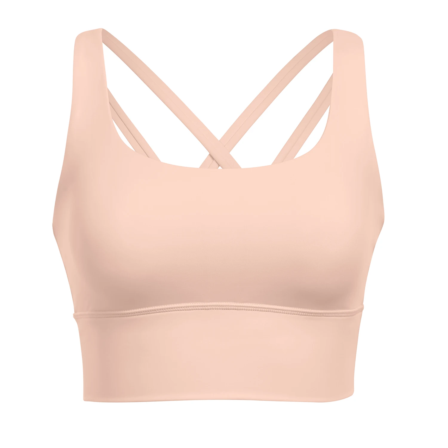 CRZ YOGA-Strappy Longline Sutiã Esportivo para Mulheres, Criss Cross Acolchoado Regata Colheita, Treino Sutiãs Yoga, Wirefree