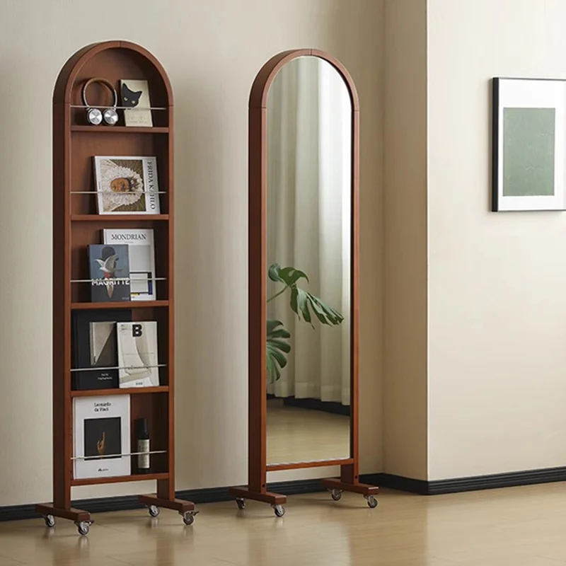 عناصر مرآة خشبية لغرفة المعيشة الحديثة الشمال الطابق طويل غرفة نوم مرآة ستار لطيف كامل الجسم خمر Espelhos ديكورات المنزل