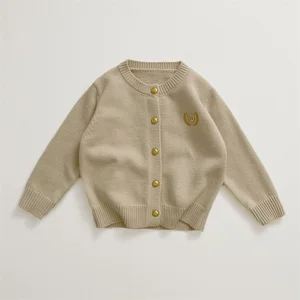 Camisola de lã com algodão crochê, Cardigan quente, roupas infantis, engrossar roupas, preto, outono, inverno, presente de Natal, Windbreak, 2024 8 principais vendas cardigan natal menino - №8