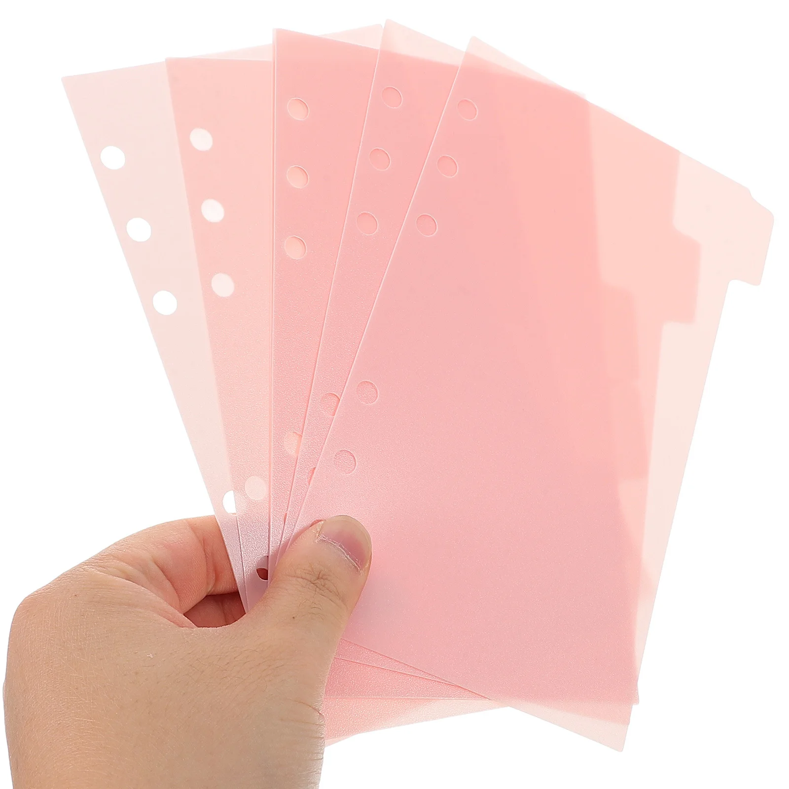 Separadores de carpetas de plástico, divisor de páginas de índice para carpetas de cuaderno, páginas divisorias con pestañas, inserciones estéticas, suministros para Bloc de notas