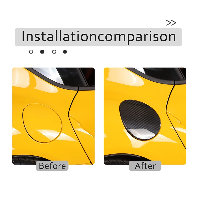 

Dry Carbon Fiber For 2019 2020 2021 2022 Toyota GR Supra MK5 A90 Exterior Gas Car Fuel Tank Cap Trim Sticker Car Exterior