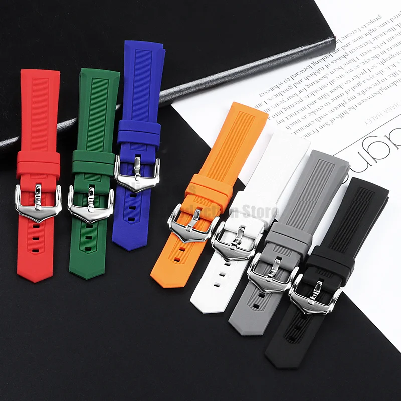 Silicone Rubber Watch Strap 12 14 16mm 18mm 19mm 20mm 21mm 22mm 24mm 26mm 28mm Sport Bracelet Soft Universal Watch Band