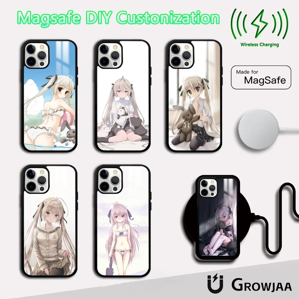 

Y-Yosuga no Sora Anime Phone Case For iPhone 16 15 14 13 12 11 Pro Max Plus Mini Magsafe Mirror Wireless Magnetic Cover