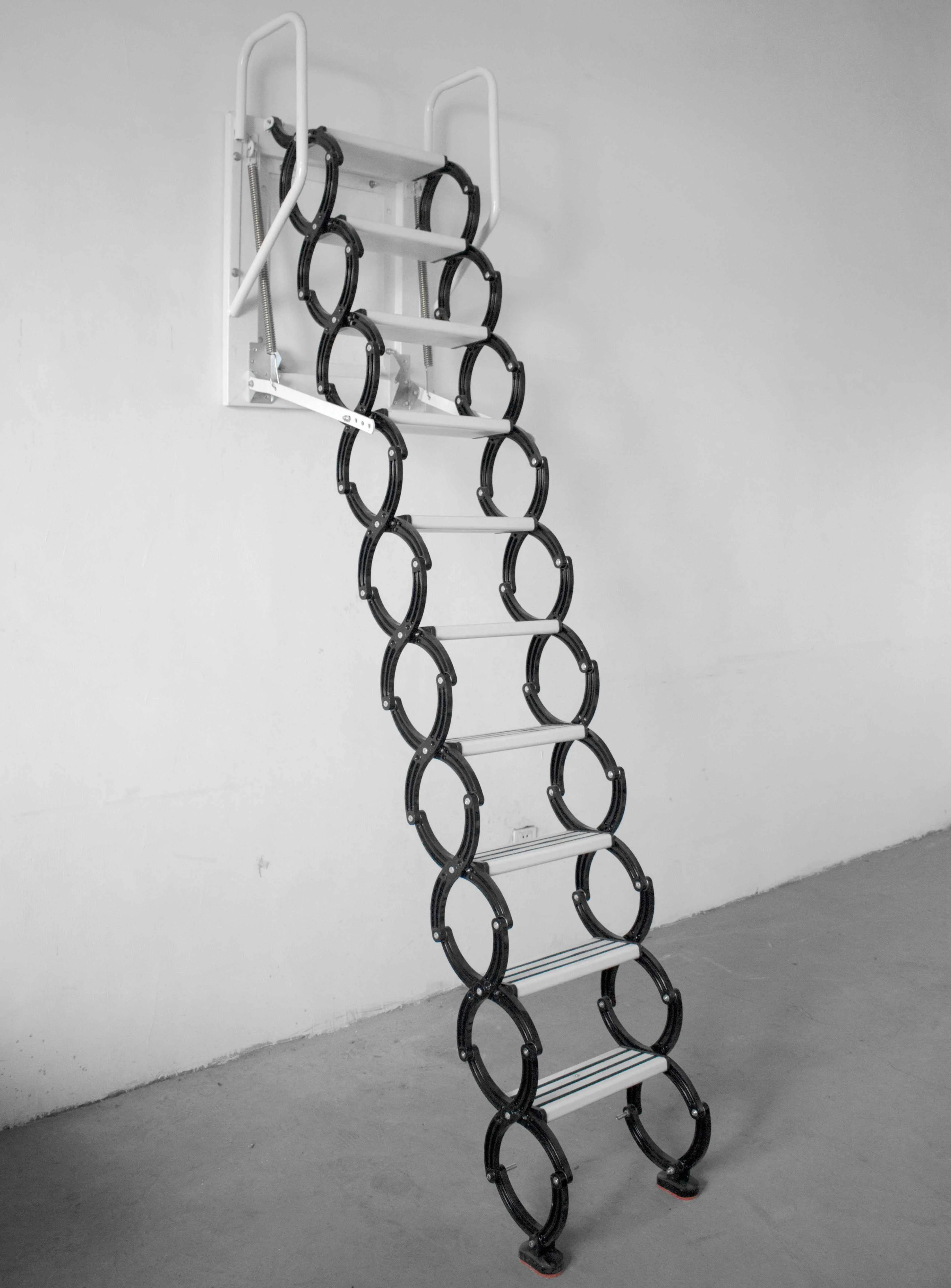 بيع المصنع مباشرة جدار جبل للطي تمديد سلم معدني سلالم الطوارئ