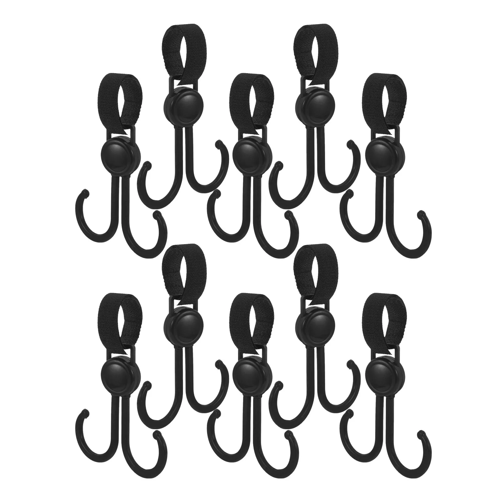

10Pcs Heavy Duty Stroller Hook Strong Load Bearing Shopping Trolley Hook for Baby Stroller Pushchair Electric Scooter Bag Hanger