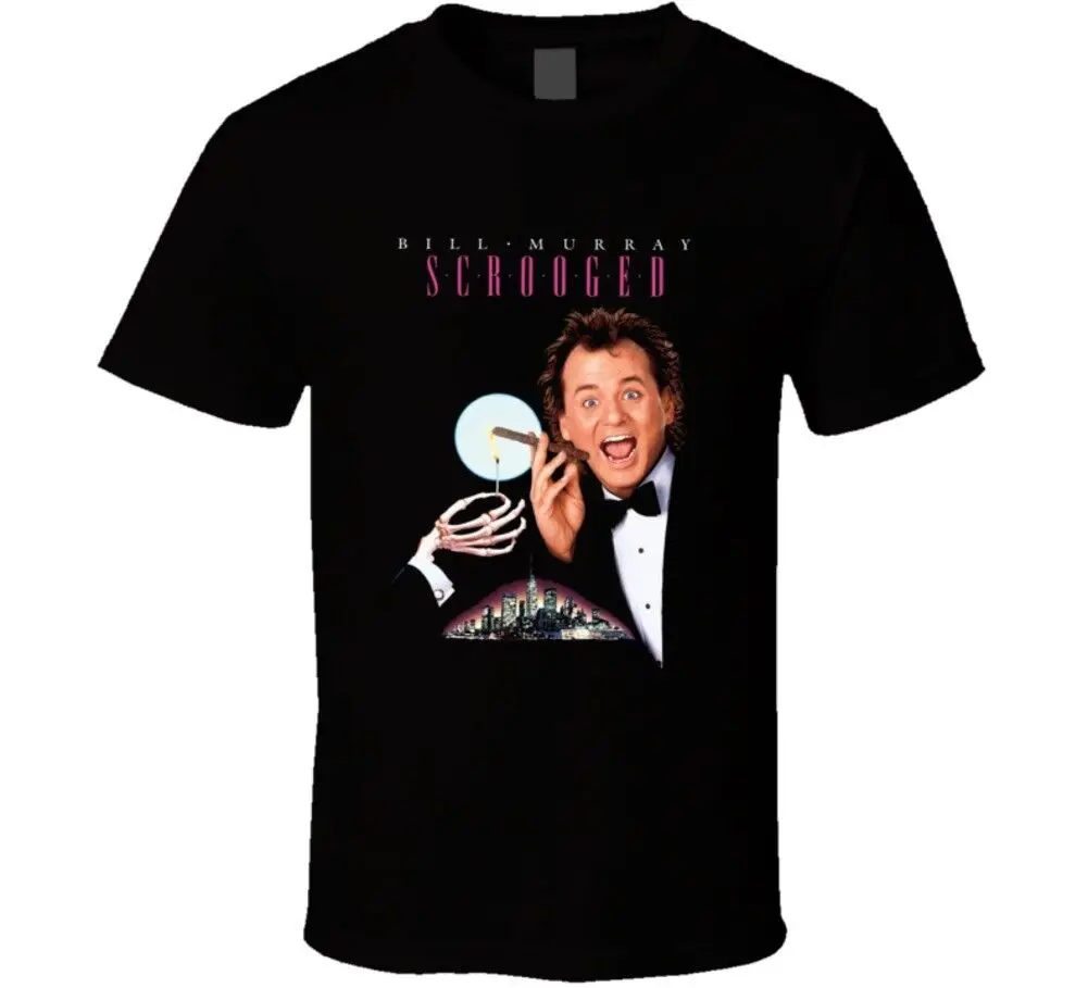 Bill Murray Scrooged Christmas Comedy Movie T Shirt