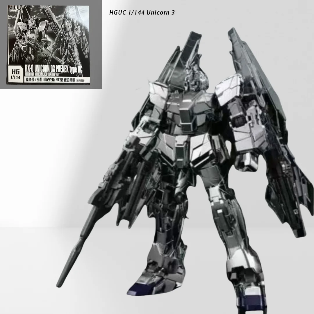 

Star Dynamic Assembly PB Limited HGUC 1/144 Unicorn 3 Phoenix RC Type Silver Plating Desktop Ornament