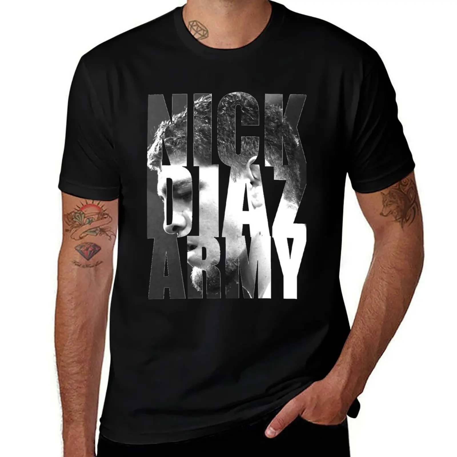 

Nick-Diaz-Army-Classic-T-Shirt T-Shirt Functional Casual Short Sleeve Tee