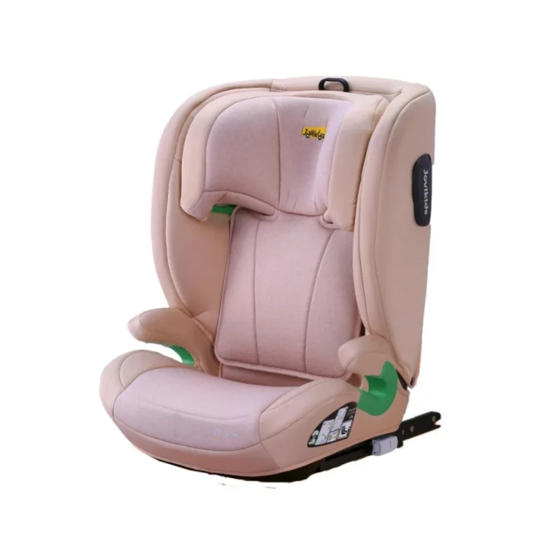 I-Size R129 Kindersitz für Kinder von 3,5 bis 12 Jahren (100–150 cm), mit verstellbarer Rückenlehne, Kopfstütze und Seitenaufprallschutz; leichter ISOFIX-Sitzerhöher (Schwarz, ISOFIX)