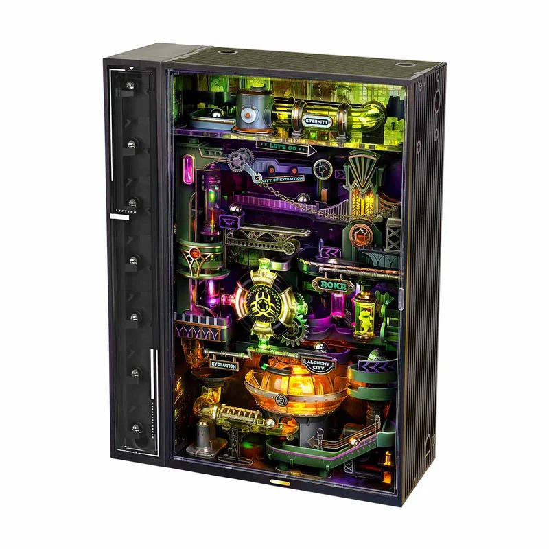 

Robotime Rokr 3D головоломка Alchemy City Marble Run 247 шт. головоломка STEM комплект механический DIY хобби для мужчин женщин мальчиков девочек