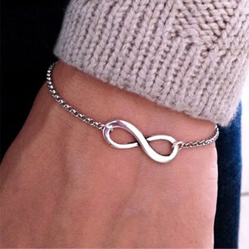 

Korean Fashion 8 Infinity Bracelet For Men 2025 Trending New Infinite Symbol Bracelets For Women Jewelry Girl Gift Pulseiras