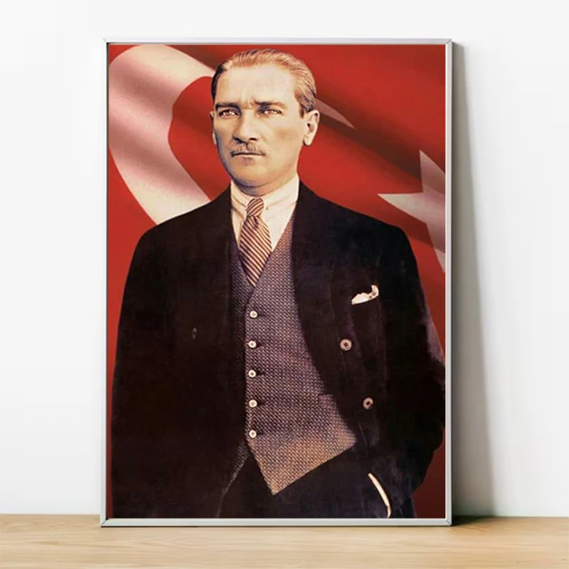 Presidents of Turkey Mustafa Kemal Atatürk Poster Decorations for the Room Decor Decorative Prints Wall Painting Canvas Art Home