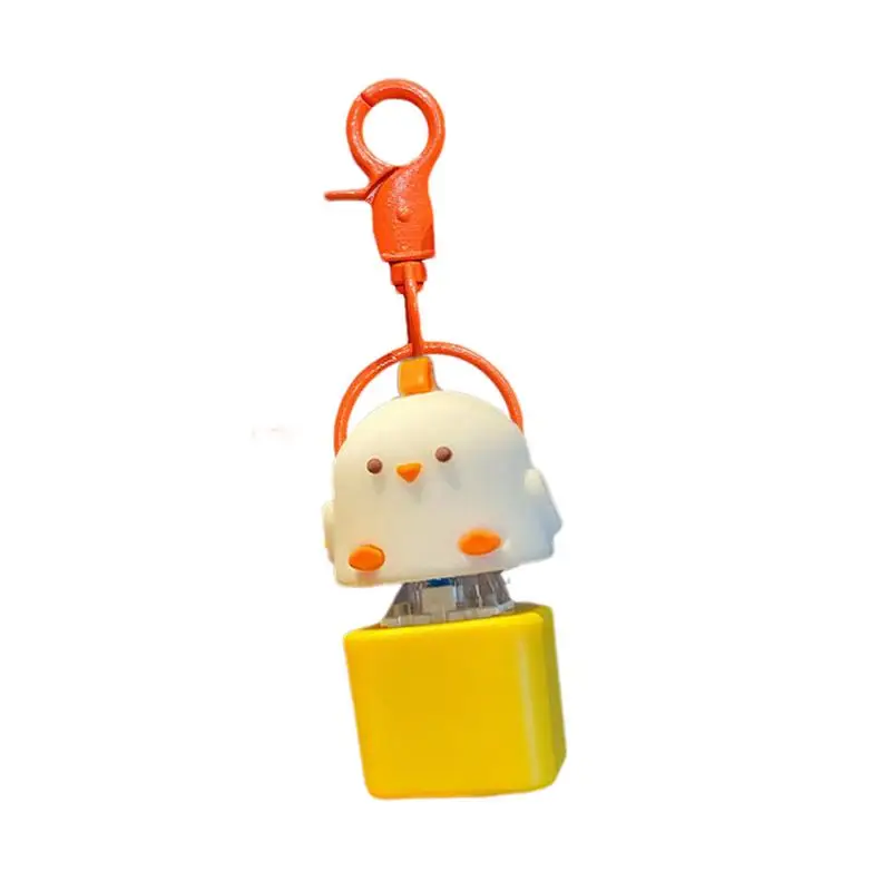 

Funny Key Chains Car Keyring Sound Keychain Toy Chicken-Shaped Funny Key Ring For Bags Keys Phones Novelty Toy Pendant For