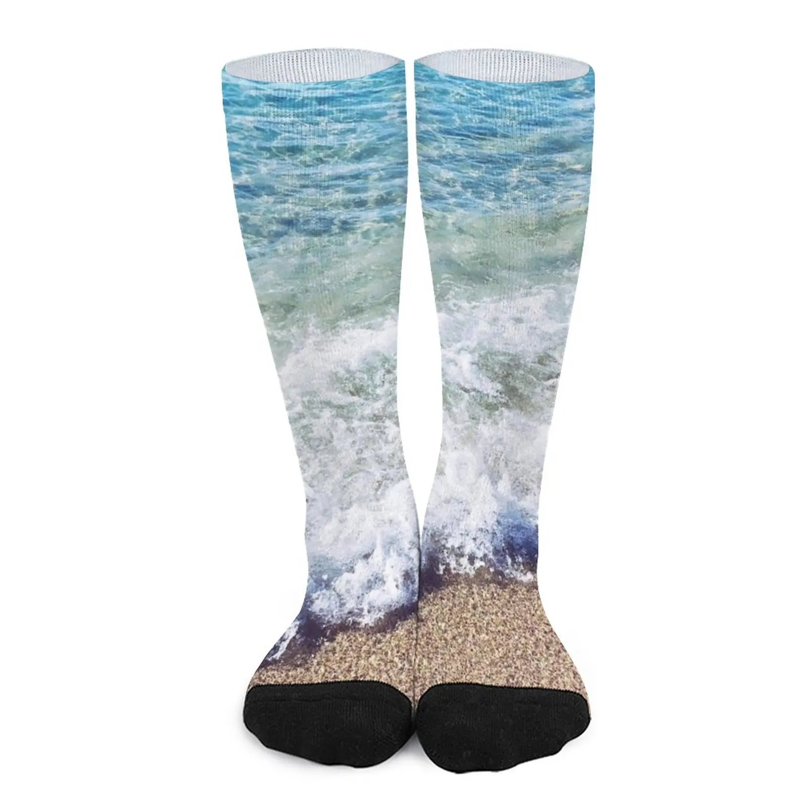 Ocean Blue Shore Waves Socks basketball socks Men's sock compression socks