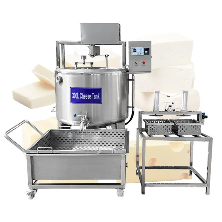 Commercial Mozzarella Cheese Production Line 300L Cheese Making Machine/Cheese Tank Chesse Press Machine view 2