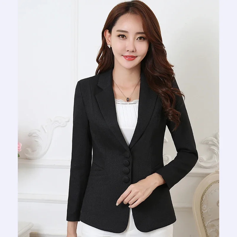 Imagem -04 - Swredmi-blazer de Negócios Elegante Feminino Jaqueta Senhora Trabalho de Escritório Cabolsa Casual Feminino 5xl Novo