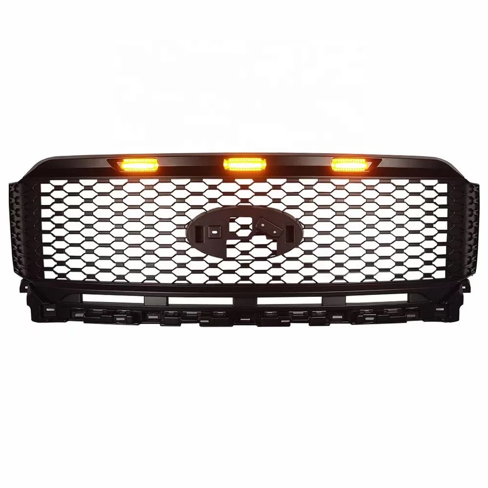 2021 New Car Grill for F150 Front Grills with Led Lights