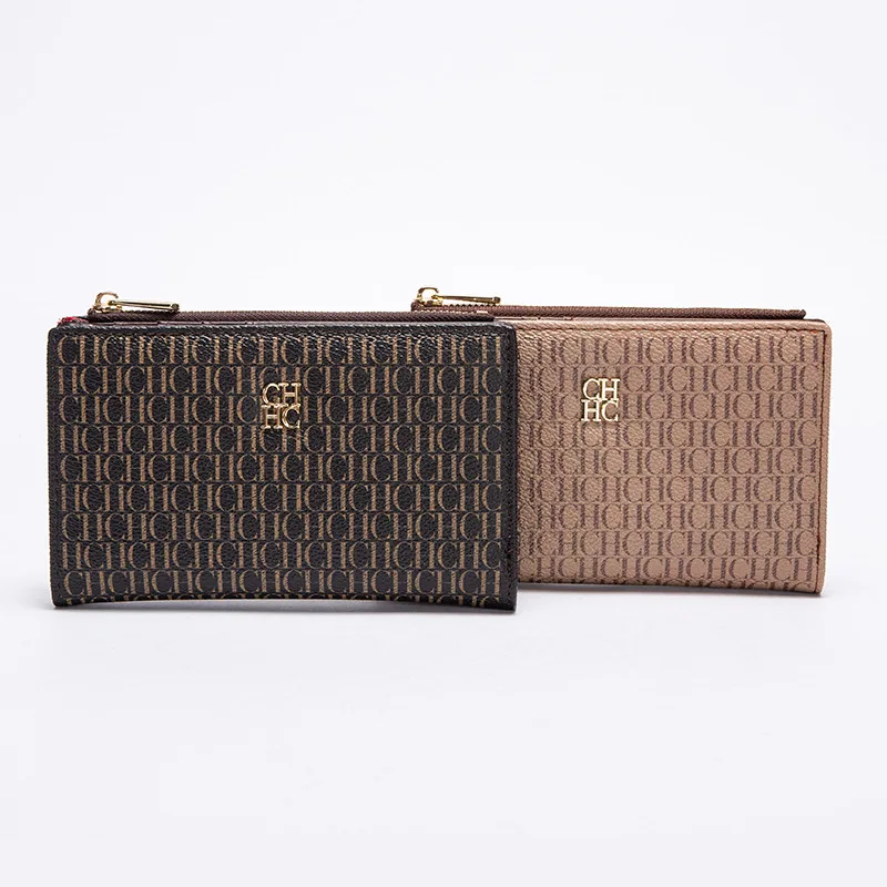 

2025 Playful Print Long Wallet, Classic Slim Bifold for Women, Multi-Card Zippered Coin Purse, Cute Daily Use Money Organizer​