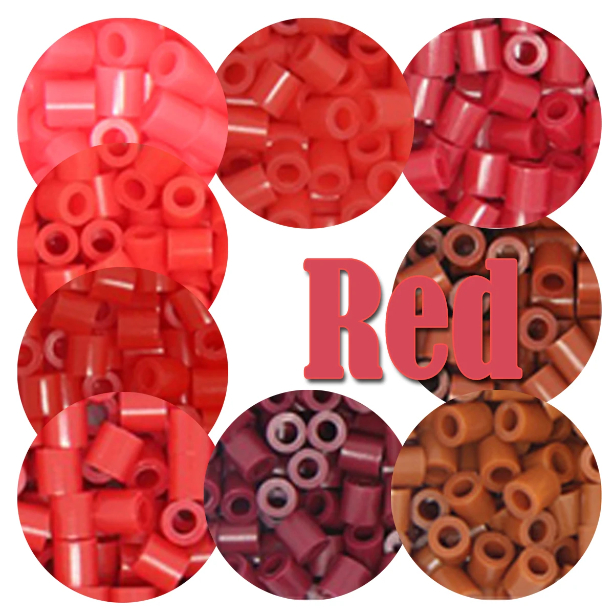 สีแดง5Mm 1000PCS Pixel Art Puzzle Hama ลูกปัดสำหรับเด็กเหล็กฟิวส์ลูกปัด Diy ปริศนาคุณภาพสูงของขวัญของเล่นเด็ก