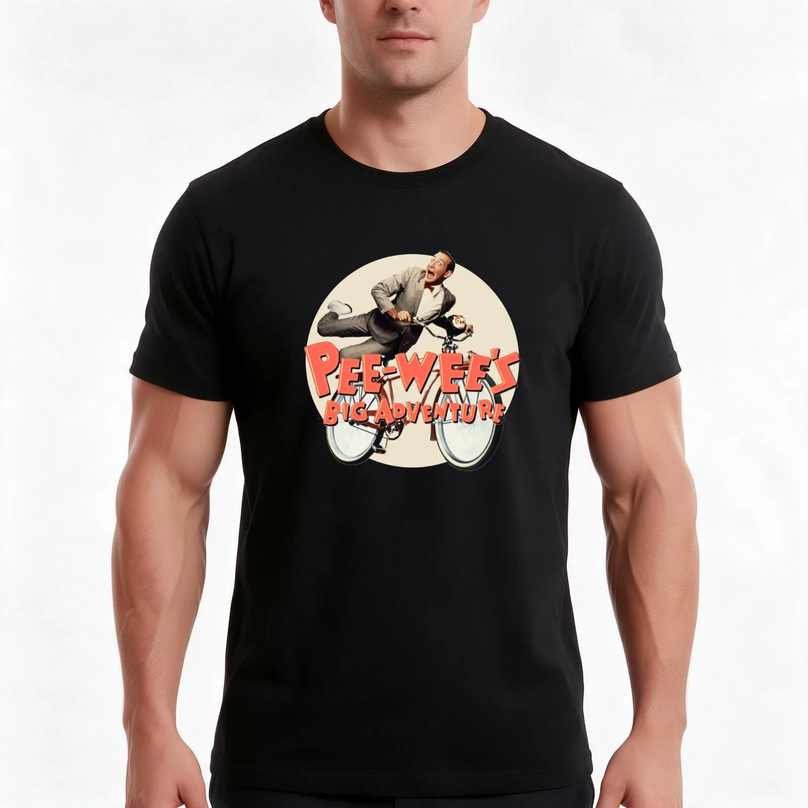Paging Mr. Herman T-Shirt, Summer Casual Cotton Tee, Oversized Streetwear Tops, Vintage Graphic Print, Loose Fit Short Sleeve