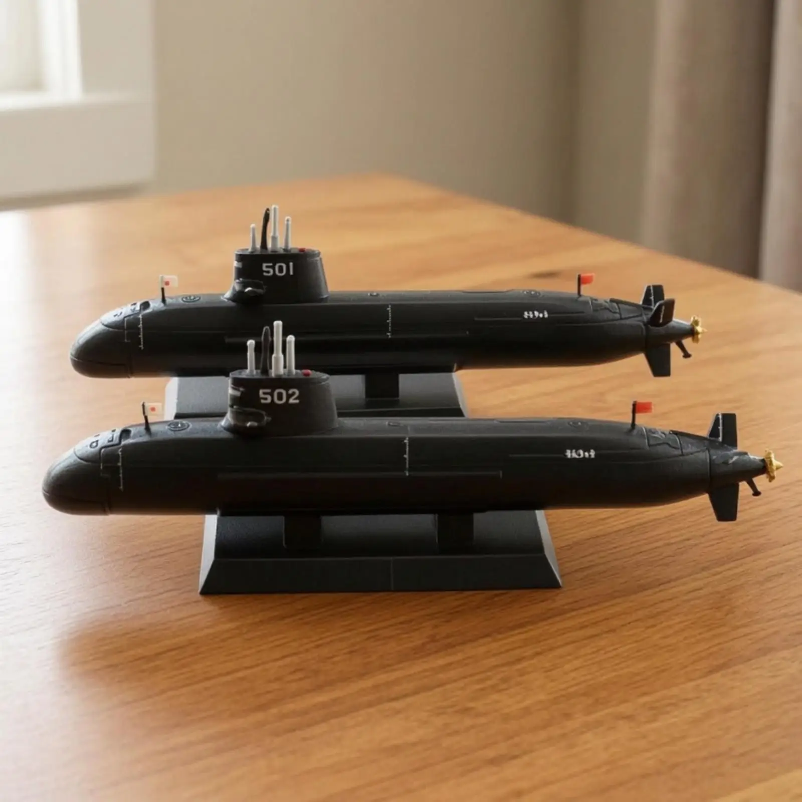 2 Pieces Soryu Undersea Vessel Model Die-Cast Toys Realistic for Collectors