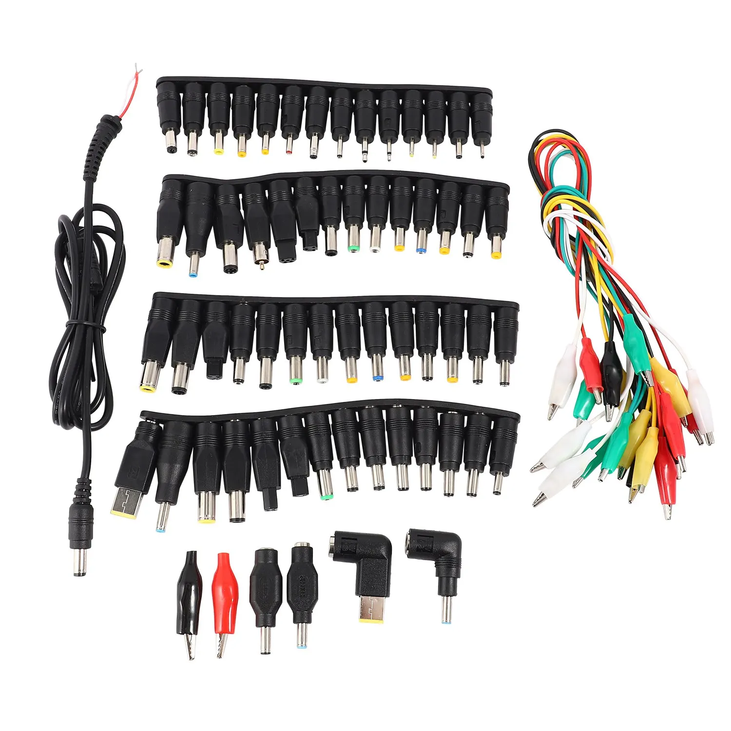 

74 Pcs Universal Laptop DC Power Supply Adapter Connector Plug AC Conversion Head Jack Charger Connectors Laptop Power